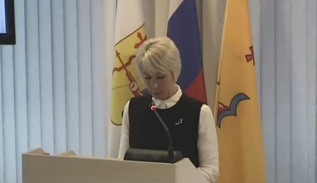 Елена Ковалева - выступление перед депутатами