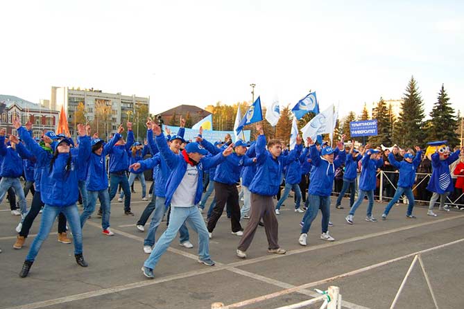 Парад российского студенчества в Самаре 2016