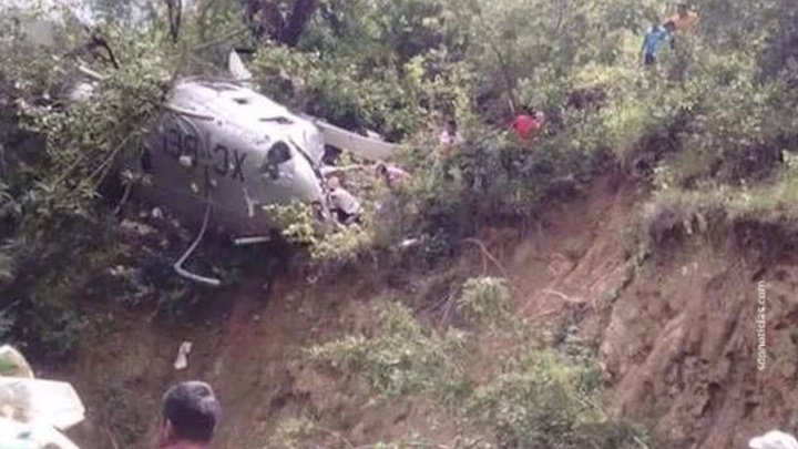 В Мексике разбился вертолет спасателей: один человек погиб
