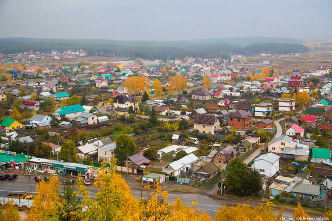 поселок по дороге из Тольятти