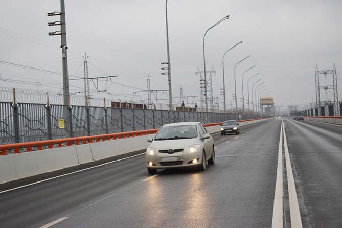 дорога через Жигулевскую ГЭС после ремонта