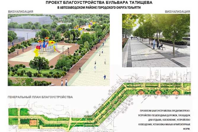 Перечень территорий для благоустройства в Тольятти в 2018 году