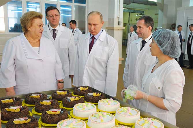В Самаре с рабочим визитом находится президент РФ Владимир Путин