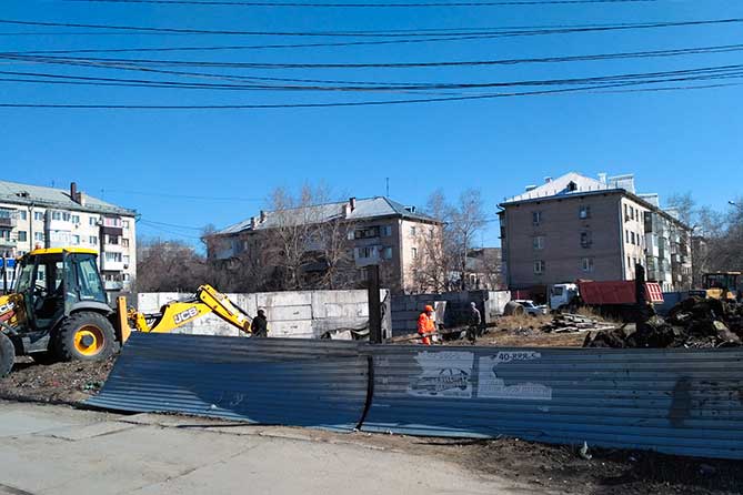 В Тольятти начали обустройство сквера на месте бывшего кинотеатра Маяк