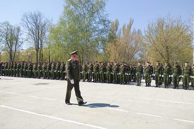 В честь Дня Победы Тольяттинский государственный университет организовал парад