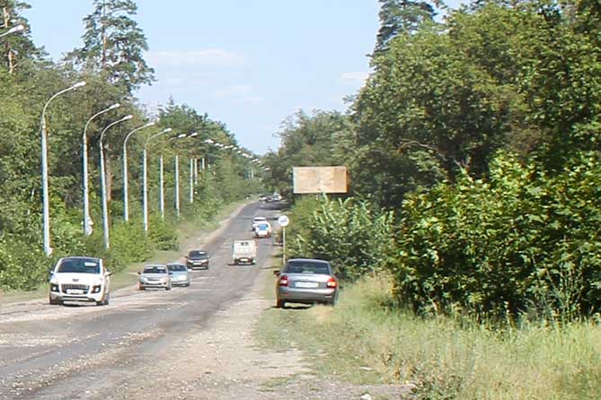 Движение транспорта по Лесопарковому шоссе во время ЧМ-2018
