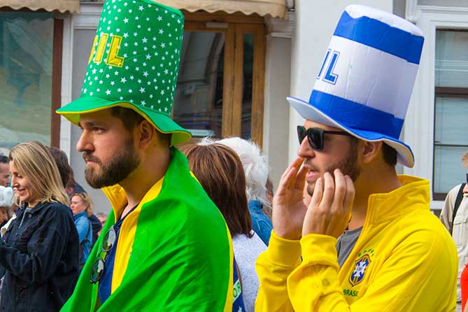 фанаты сборной бразилии