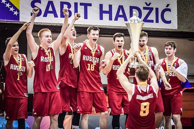юношеская сборная России по баскетболу - победитель