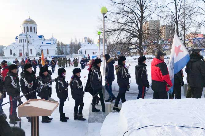 митинг посвященный 75-летию снятия блокады Ленинграда