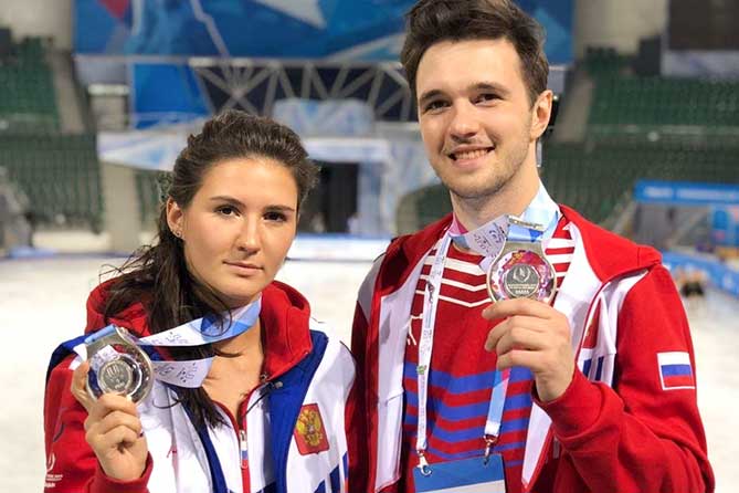 Фигуристы из Тольятти Софья Евдокимова и Егор Базин завоевали серебряные медали на зимней Универсиаде 2019