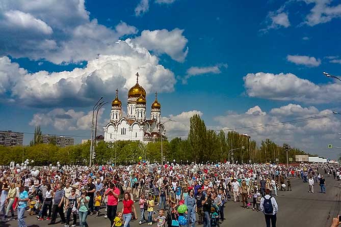 Свыше 125 тысяч жителей Тольятти приняли участие в праздничных мероприятиях в День Победы 9 мая 2019 года
