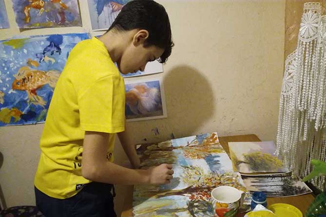Ожившие полотна 13-летнего Самуила Жамгаряна из Тольятти